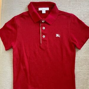 Burberry polo shirt red, kids 6Y-110
